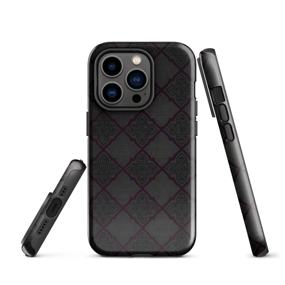 Black and Purple Whimsy Mall Goth Tough Case for iPhone®