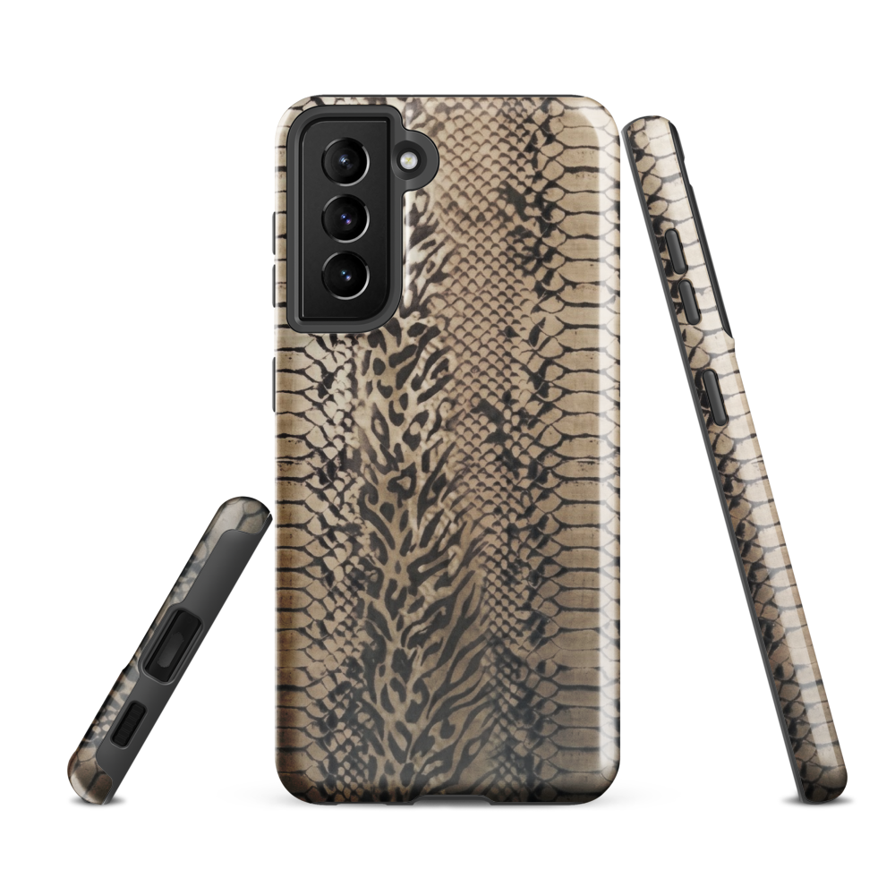 Neutral Snake Skin Tough Case for Samsung