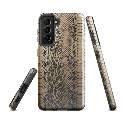 Neutral Snake Skin Tough Case for Samsung
