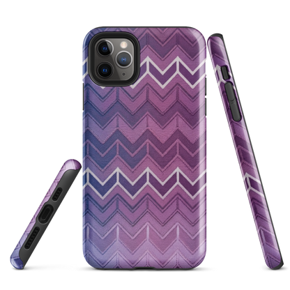 Blue Purple & White Chevron Classic Tough Case for iPhone®