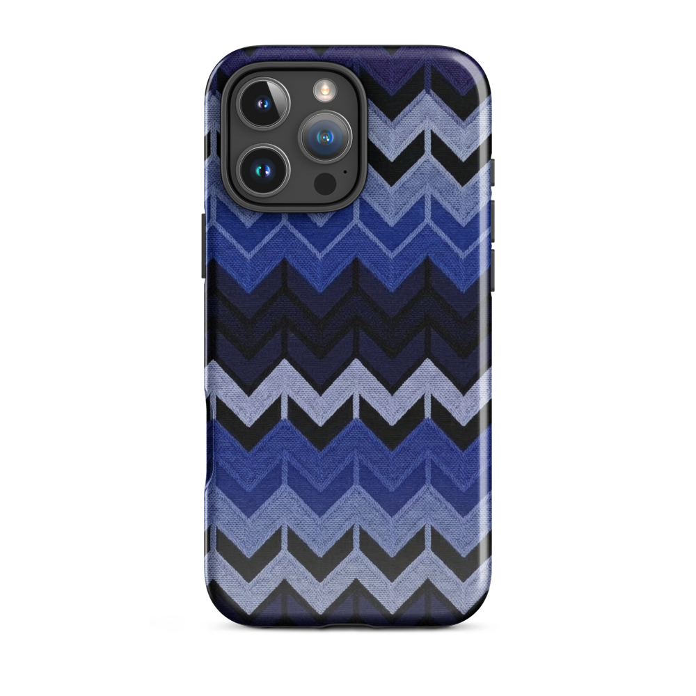 Blue Chevron Tough Case for iPhone®