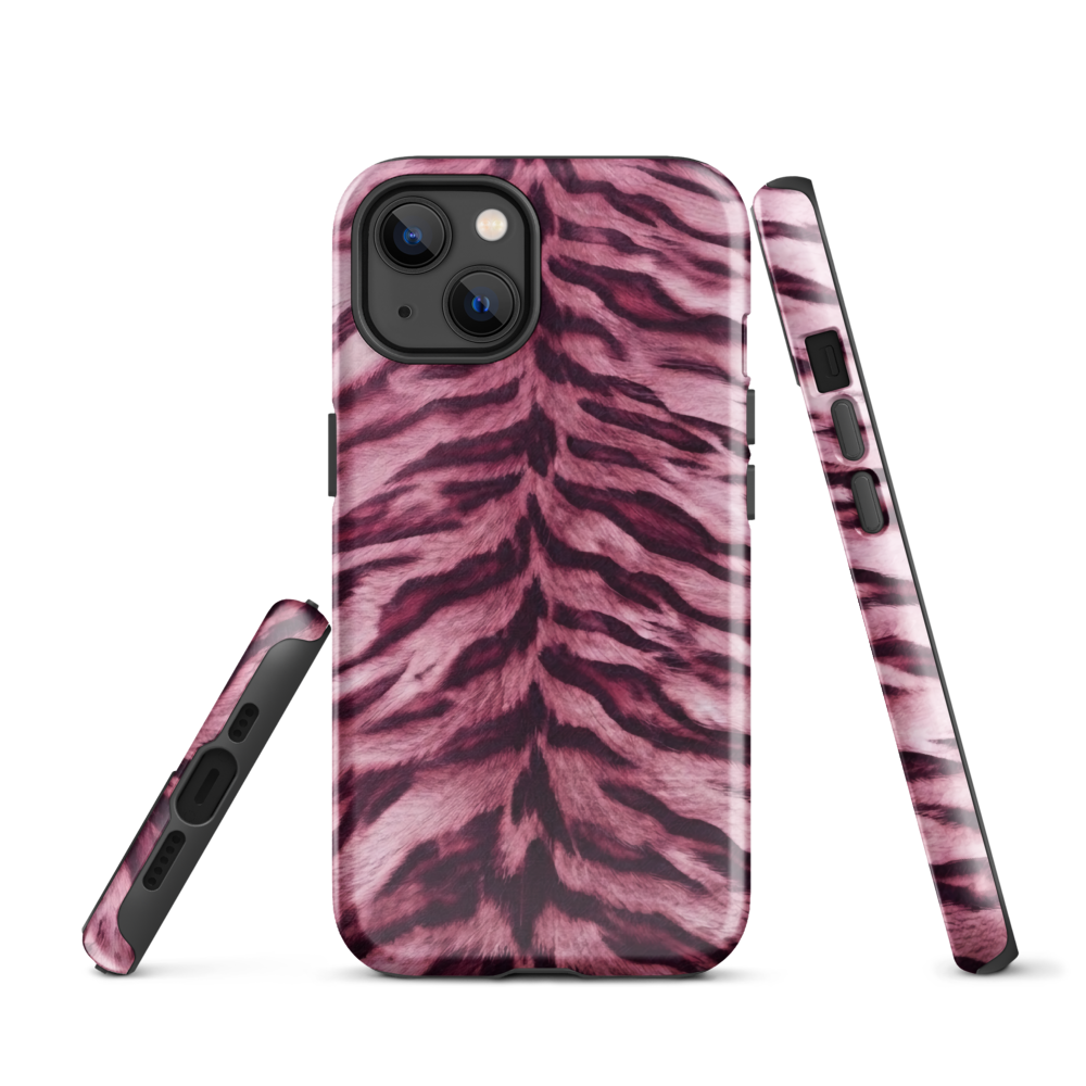 Pink Tiger Print Tough Case for iPhone®