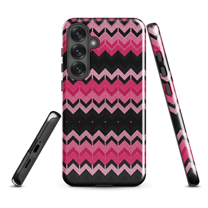 Pink Chevron Print Tough Case for Samsung