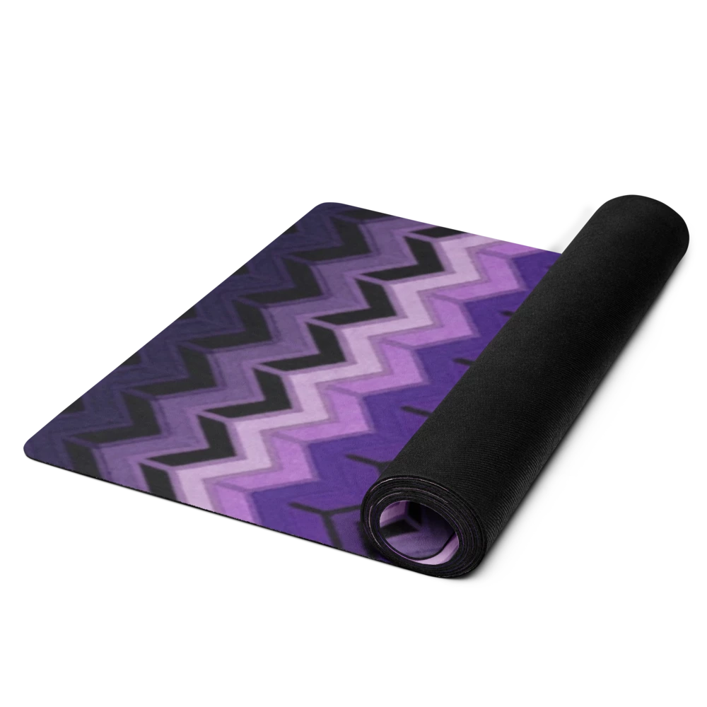 Purple Chevron Pilates Yoga Mat