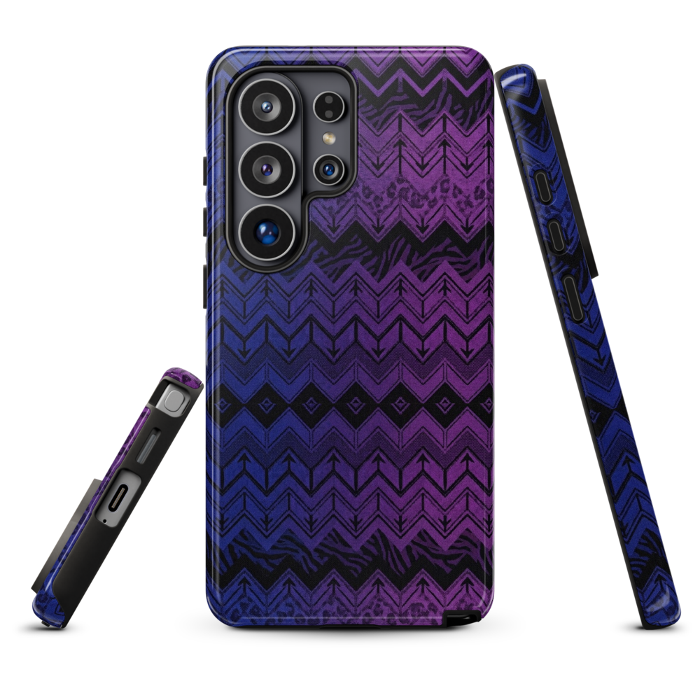 Purple & Blue Chevron Classic Tough Case for Samsung