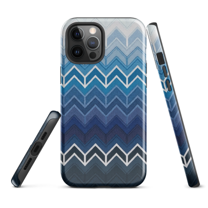 Blue Chevron Classic Tough Case for iPhone®