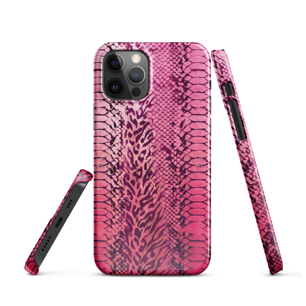 Hot Pink to Light Pink Zebra Print Snap Case for iPhone