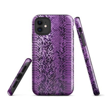 Purple Snake Skin Tough Case for iPhone®