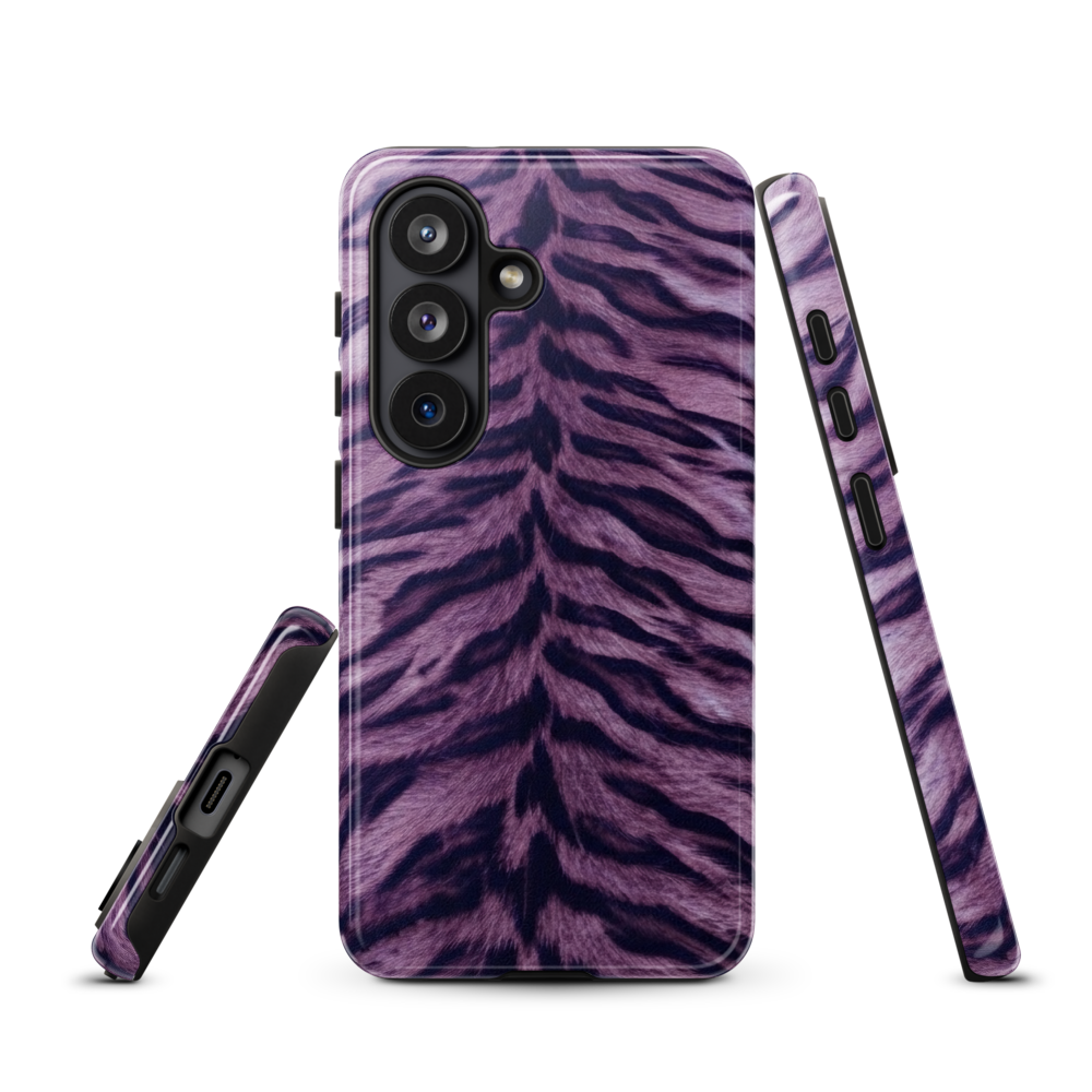 Purple Tiger Print Tough Case for Samsung