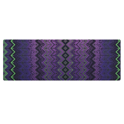 Halloween Chevron Purple & Green Pilates Yoga Mat