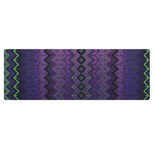 Halloween Chevron Purple & Green Pilates Yoga Mat