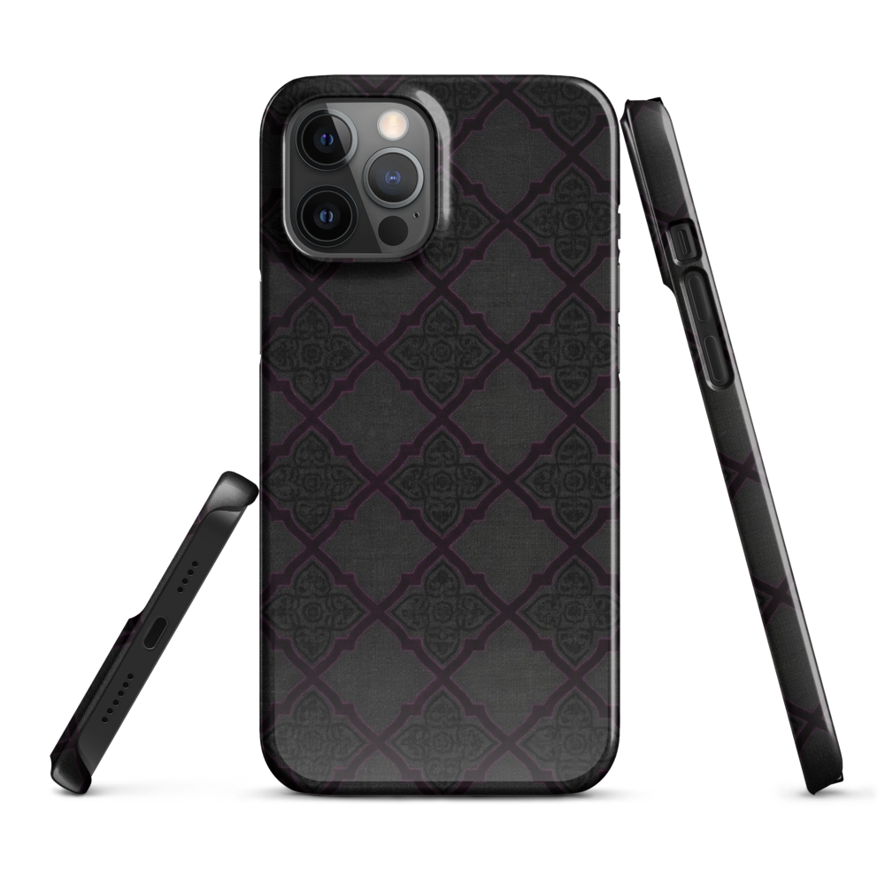 Black and Purple Whimsy Mall Goth Snap Case for iPhone