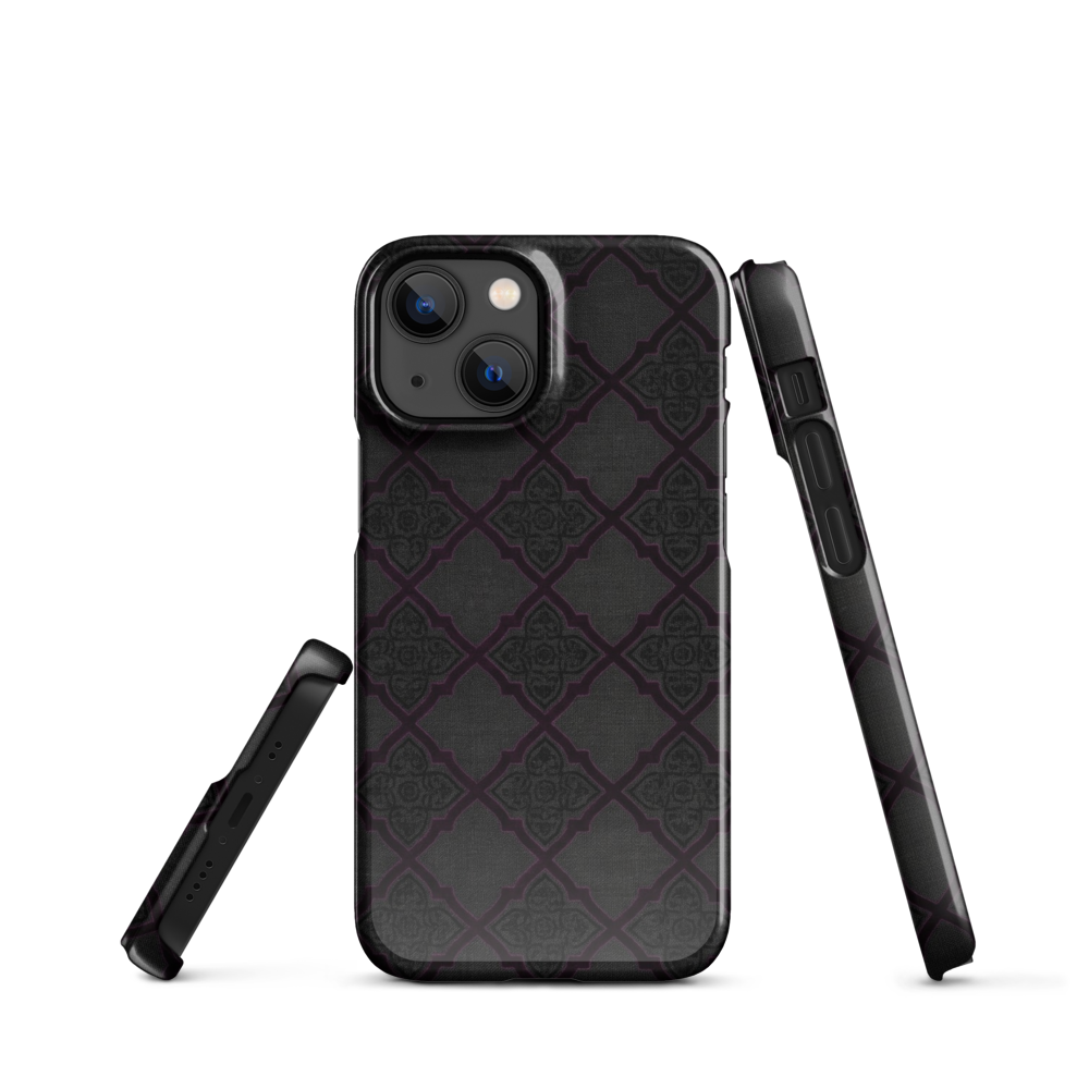 Black and Purple Whimsy Mall Goth Snap Case for iPhone