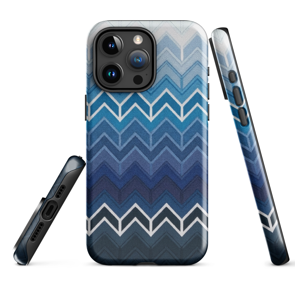 Blue Chevron Classic Tough Case for iPhone®
