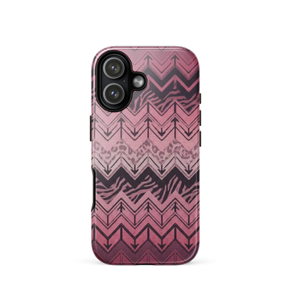 Pink Chevron Zebra & Leopard Print Tough Case for iPhone®