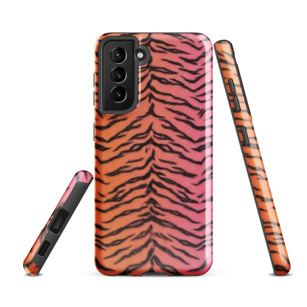 Sunset Tiger Print Tough Case for Samsung