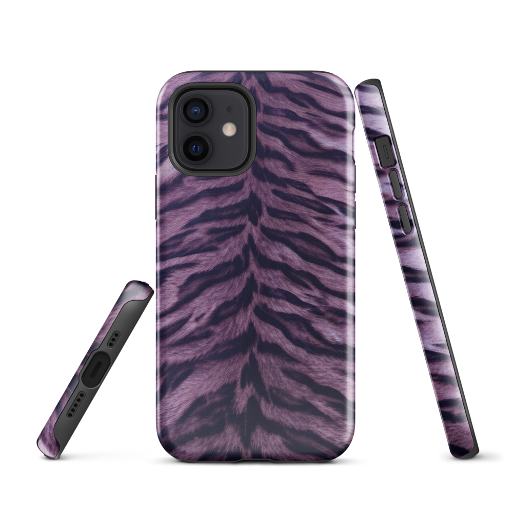 Purple Tiger Print Tough Case for iPhone®