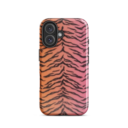 Sunset Tiger Print Tough Case for iPhone®