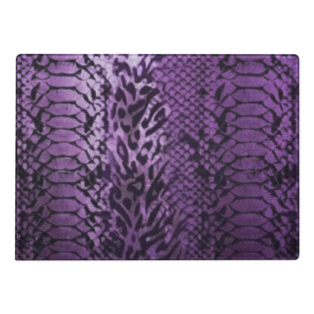 Purple Snake Skin Glass Cutting Board
