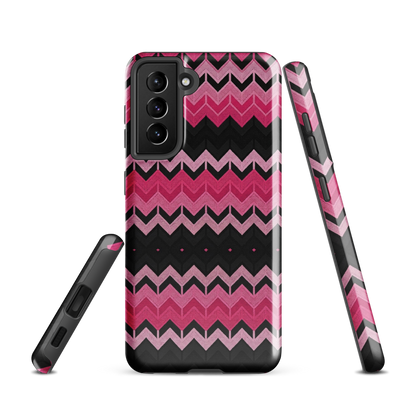 Pink Chevron Print Tough Case for Samsung