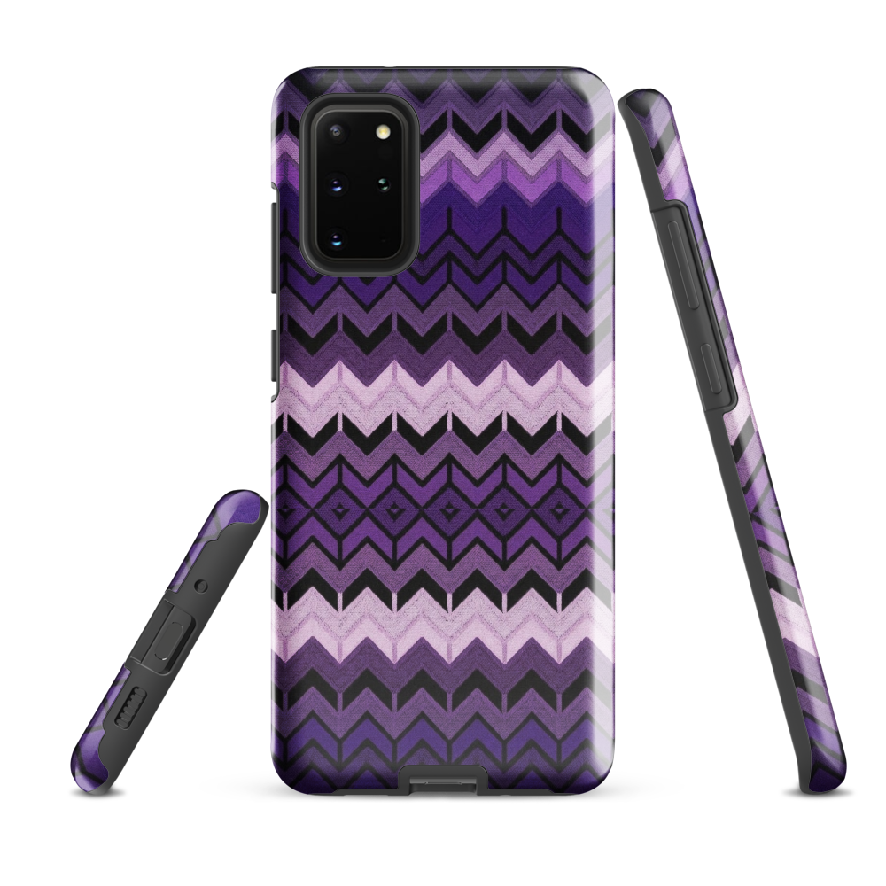 Purple Chevron Tough Case for Samsung