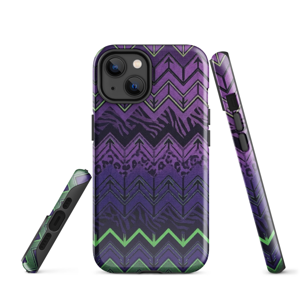 Halloween Edition Chevron Zebra & Leopard Print Tough Case for iPhone®