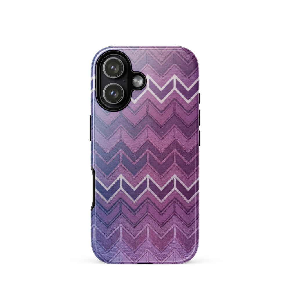 Blue Purple & White Chevron Classic Tough Case for iPhone®