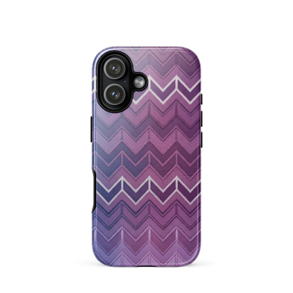 Blue Purple & White Chevron Classic Tough Case for iPhone®
