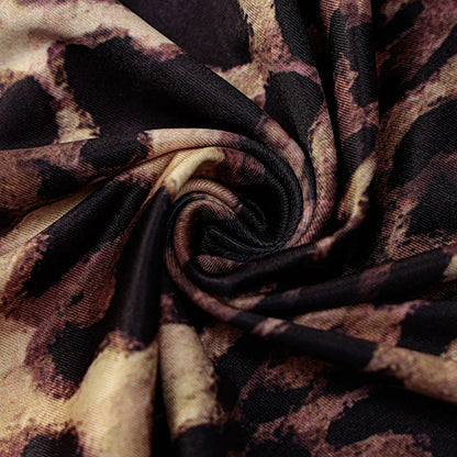 Sexy Backless Leopard Print Dress Sleeveless Vestidos Mujer Maxi Party Wear Dresses for Women