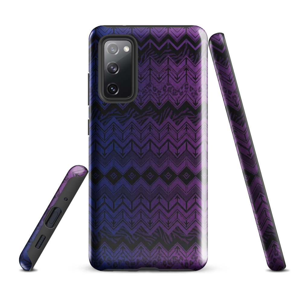 Purple & Blue Chevron Classic Tough Case for Samsung