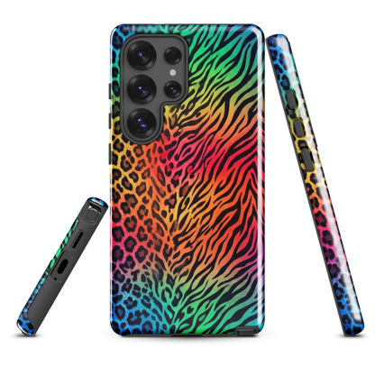 Rainbow Leopard & Zebra print Tough Case for Samsung