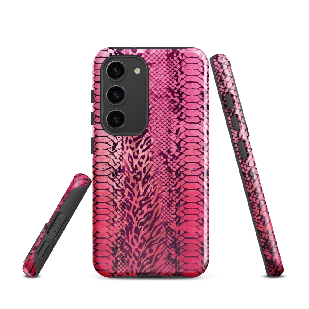 Pink Snake Skin & Leopard Print Tough Case for Samsung