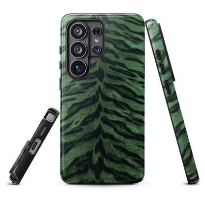 Green Tiger Print Tough Case for Samsung