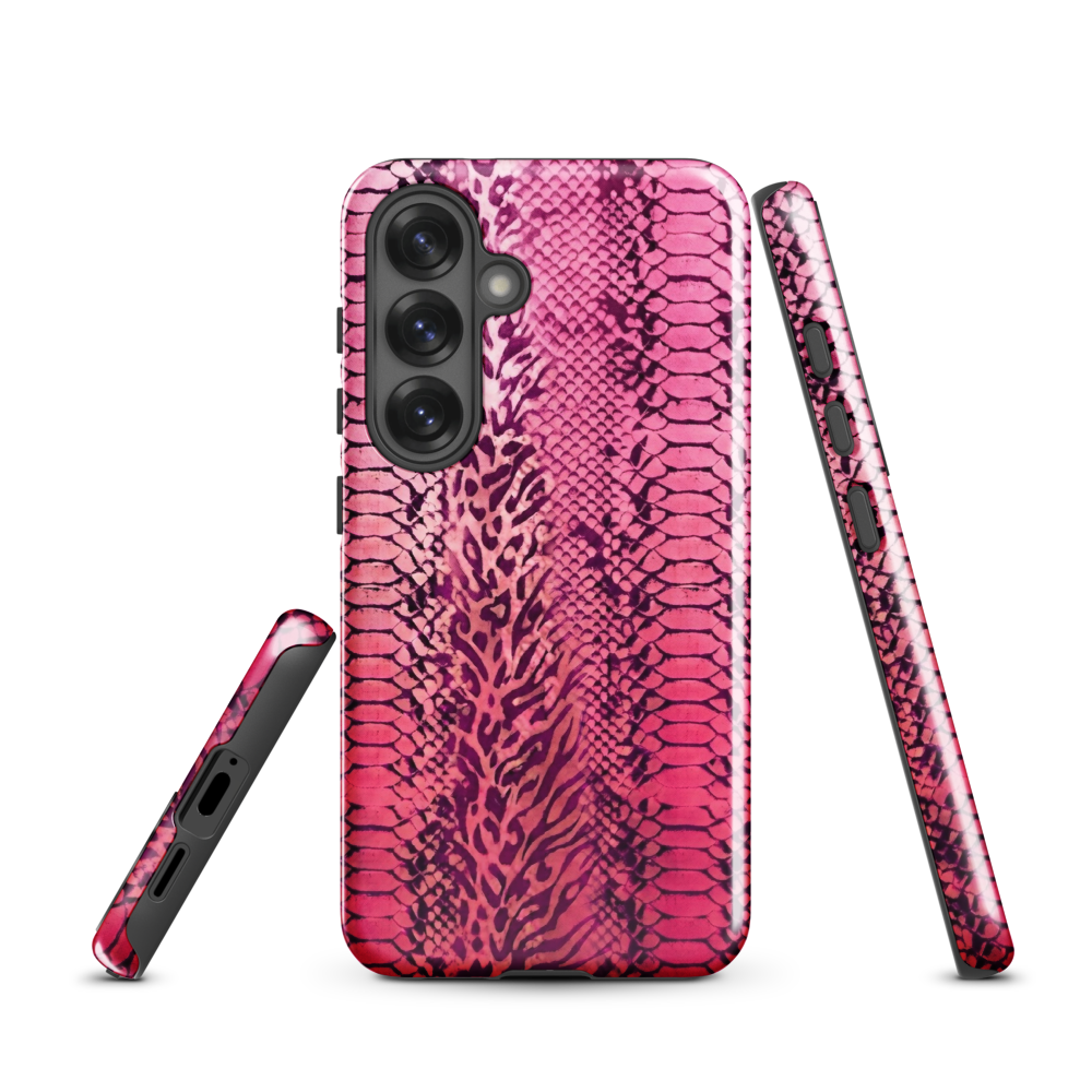Pink Snake Skin & Leopard Print Tough Case for Samsung