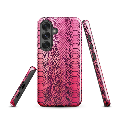 Pink Snake Skin & Leopard Print Tough Case for Samsung