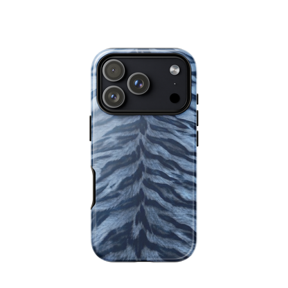 Blue Tiger Print Tough Case for iPhone®