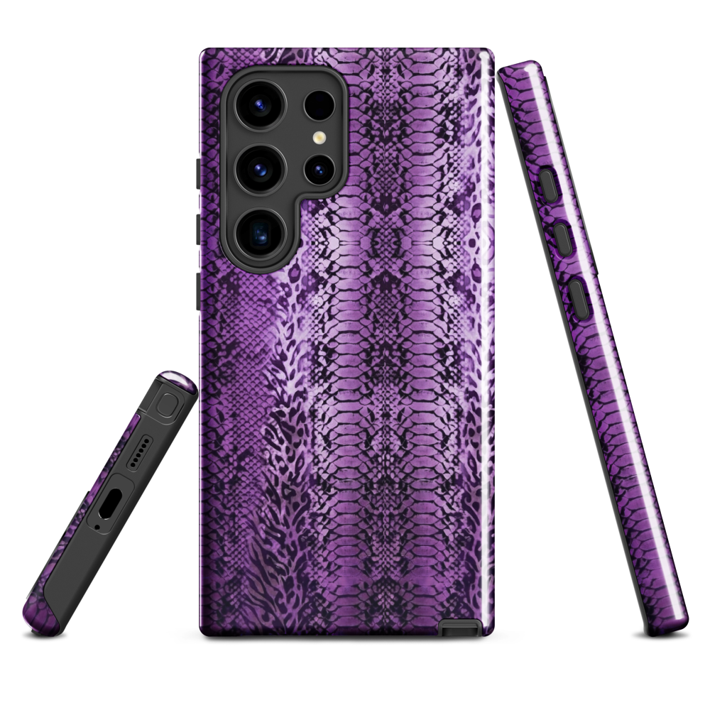 Purple Snake Skin Tough Case for Samsung