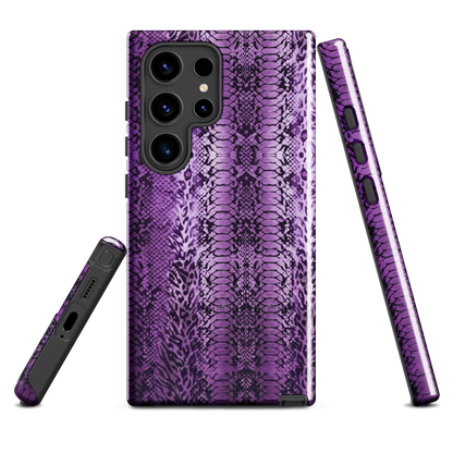Purple Snake Skin Tough Case for Samsung