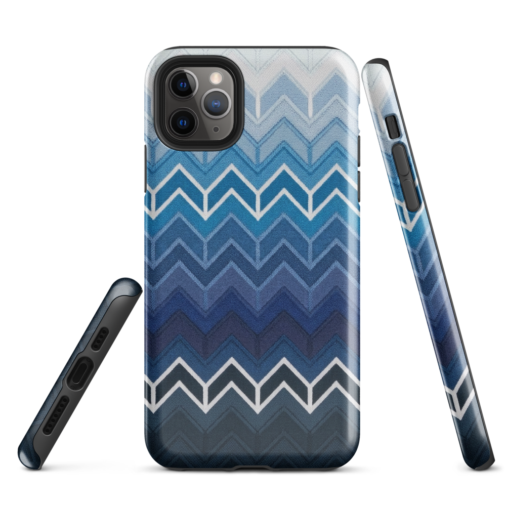 Blue Chevron Classic Tough Case for iPhone®