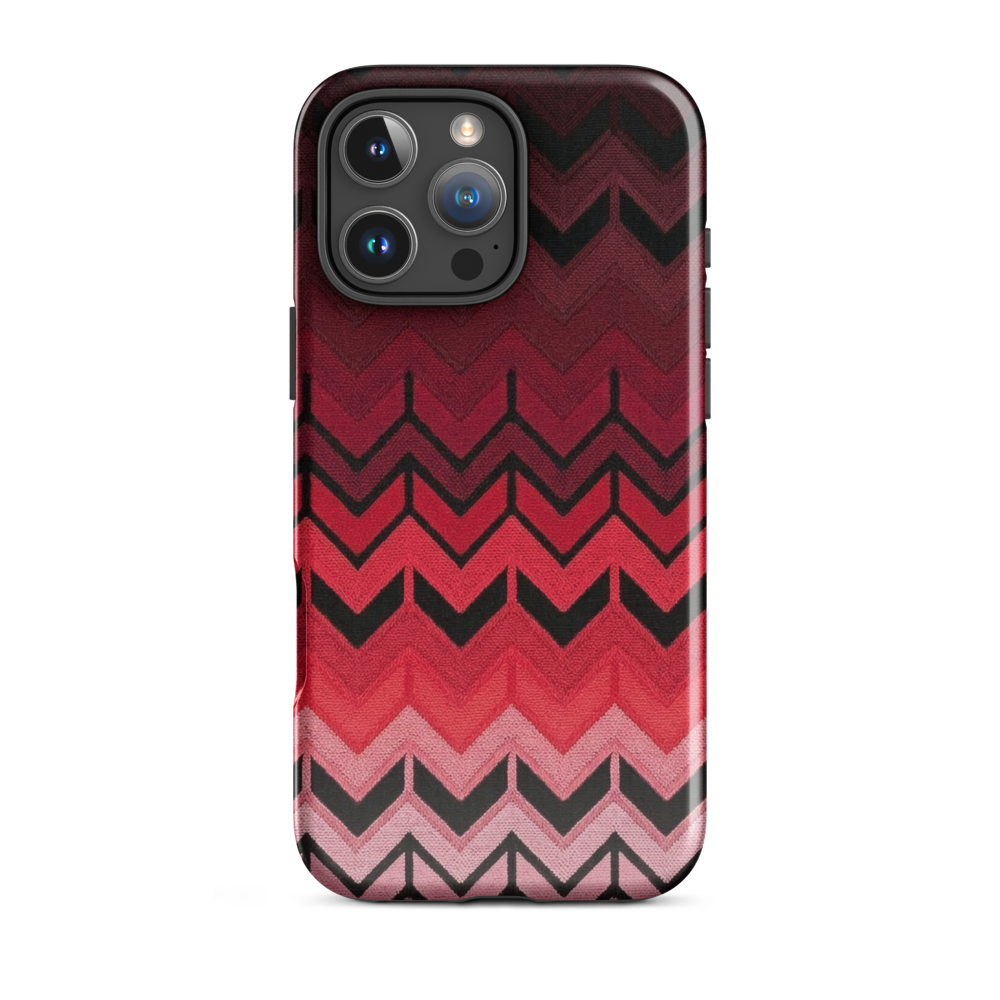 Red Chevron Tough Case for iPhone®