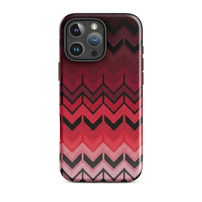 Red Chevron Tough Case for iPhone®