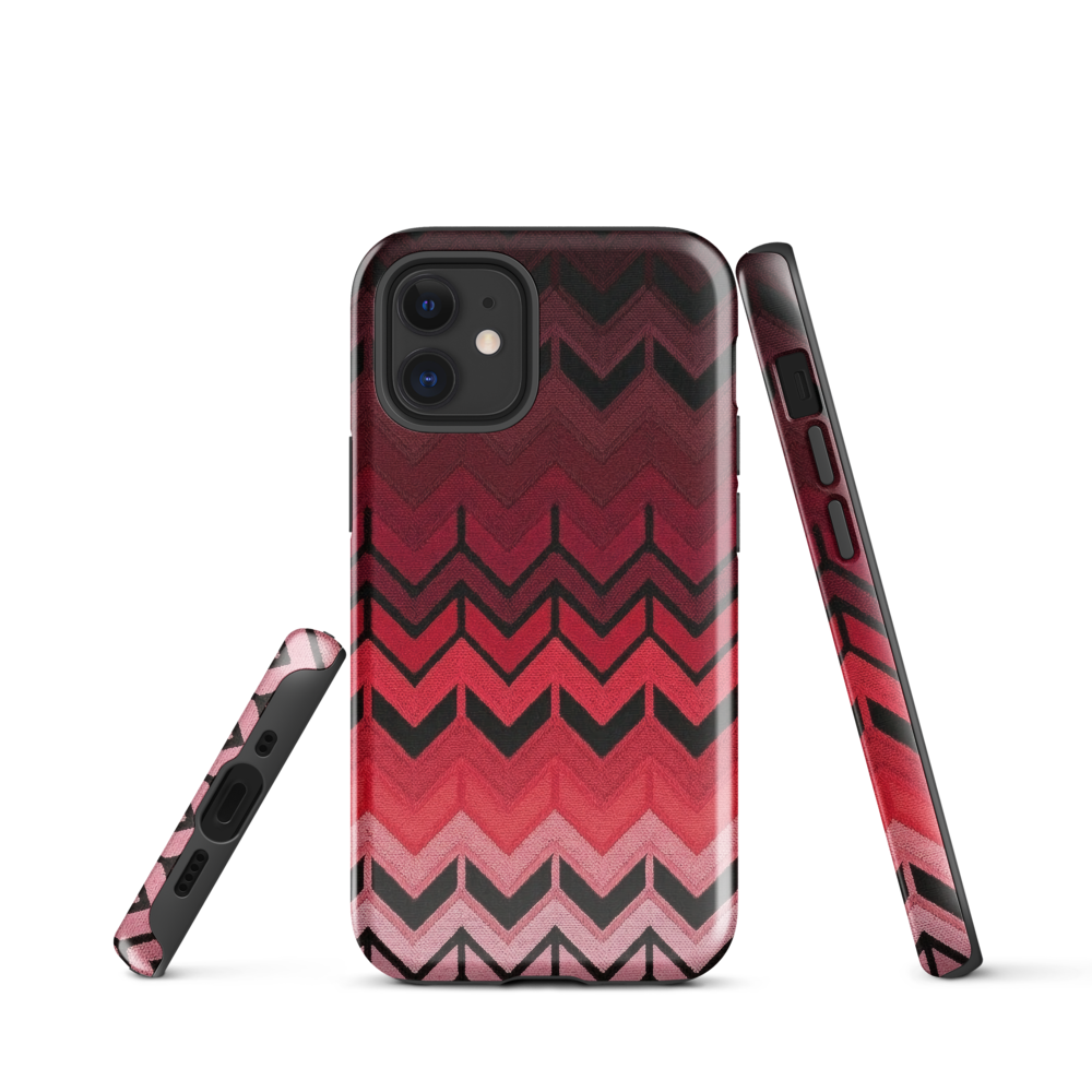 Red Chevron Tough Case for iPhone®