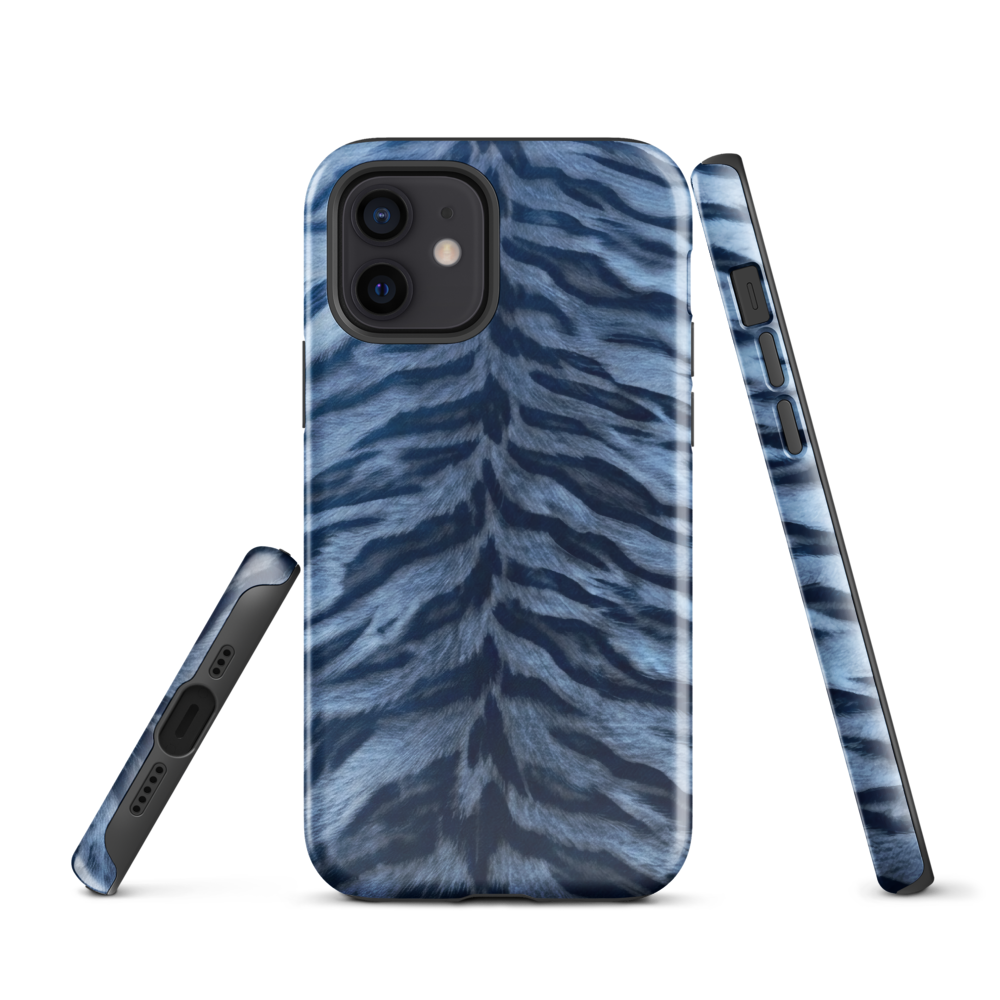 Blue Tiger Print Tough Case for iPhone®