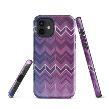 Blue Purple & White Chevron Classic Tough Case for iPhone®