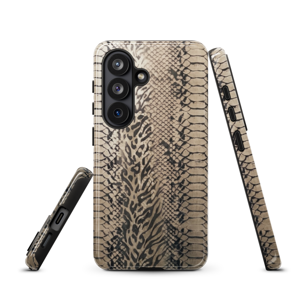 Neutral Snake Skin Tough Case for Samsung