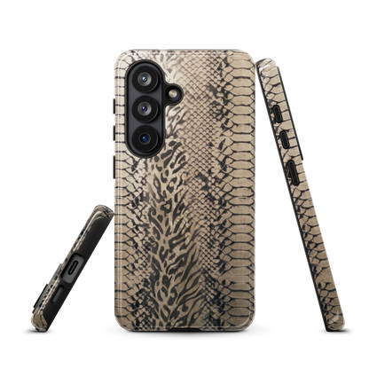 Neutral Snake Skin Tough Case for Samsung