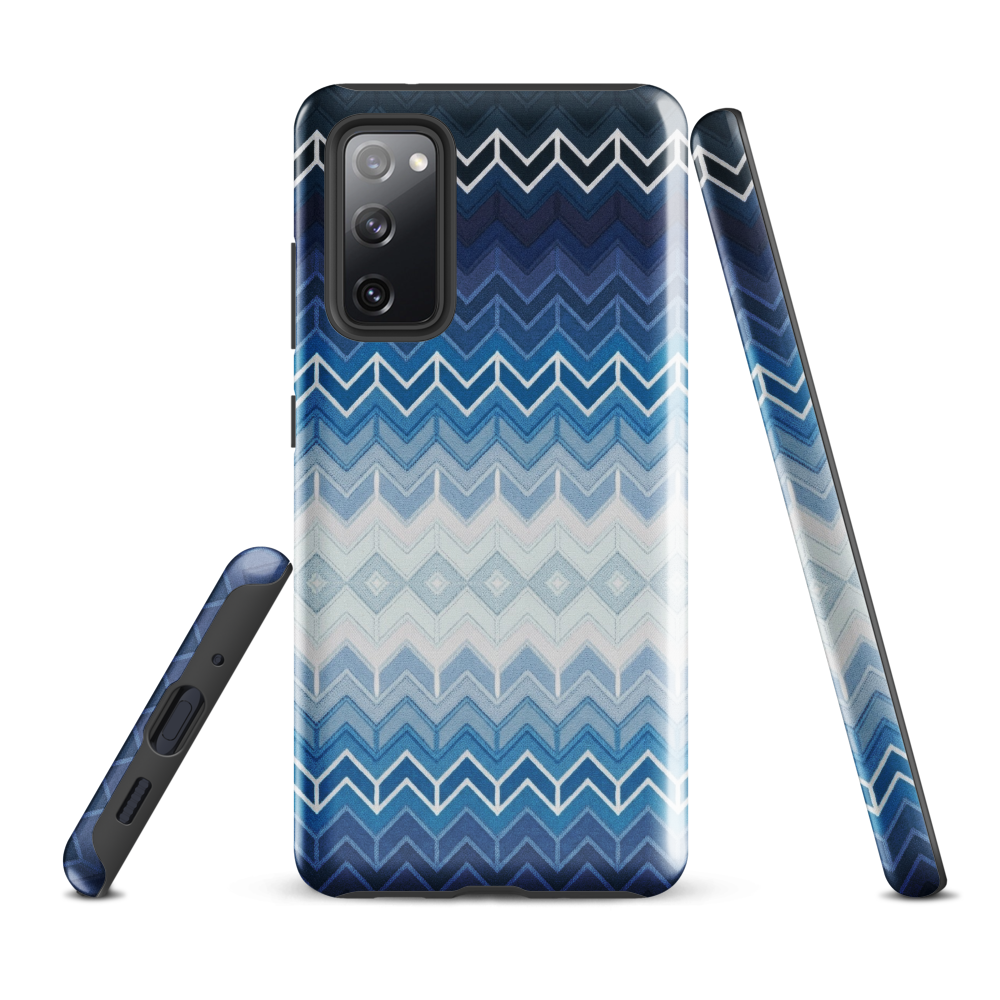 Blue Chevron Tough Case for Samsung