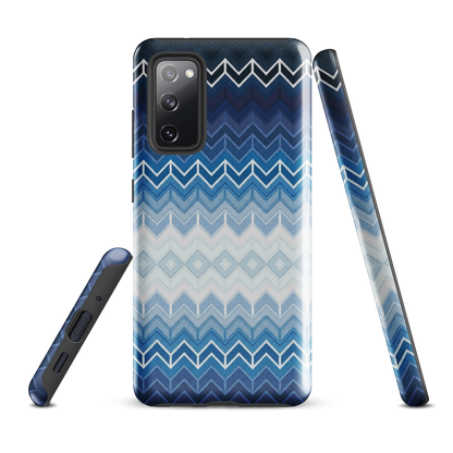 Blue Chevron Tough Case for Samsung