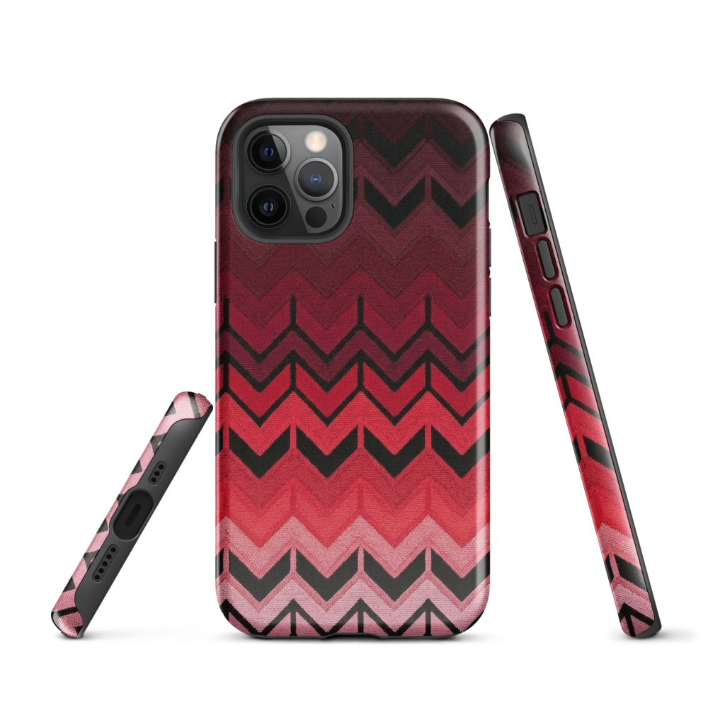 Red Chevron Tough Case for iPhone®