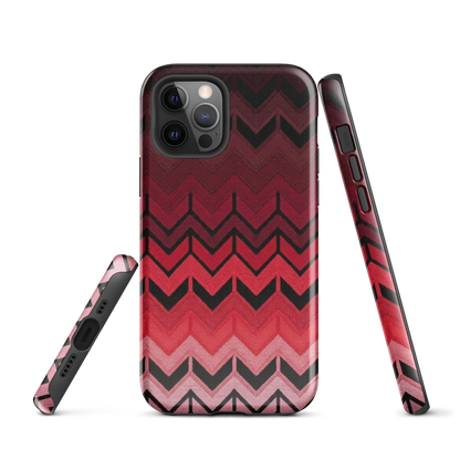 Red Chevron Tough Case for iPhone®